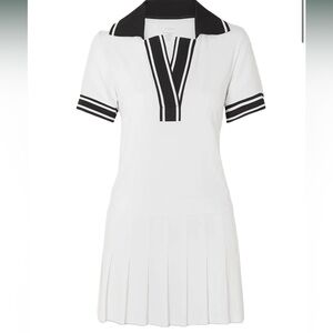 Varley Keyes white pleated mini dress (nwt)